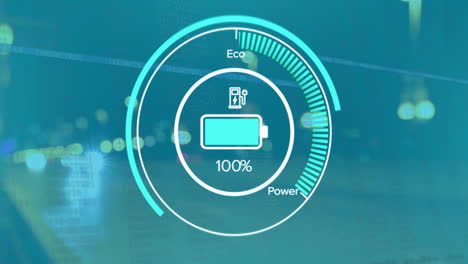 animation of battery loading over cars on street