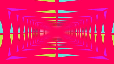 Moving-pink-neon-lit-tunnel