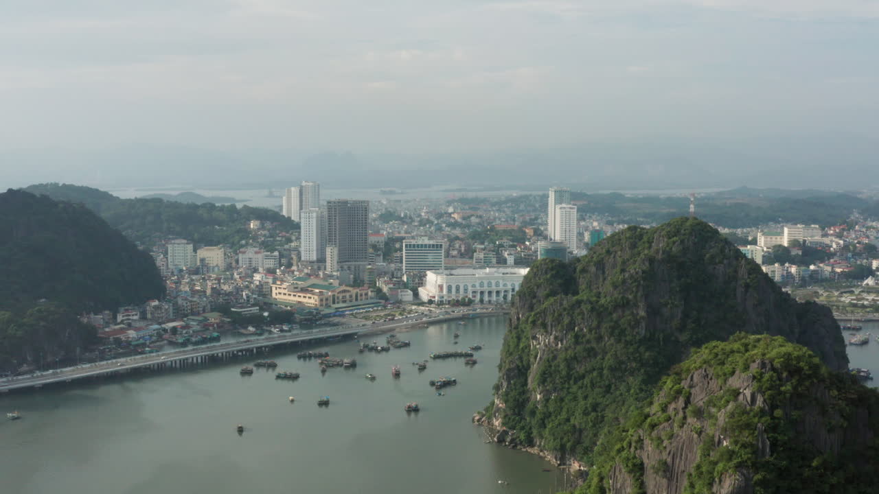 Aerial View of Halong Bay, Vietnam