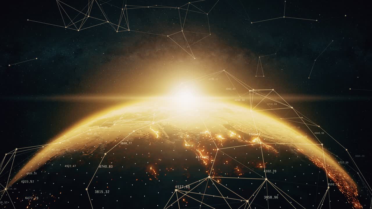 Global Network - Earth from Space