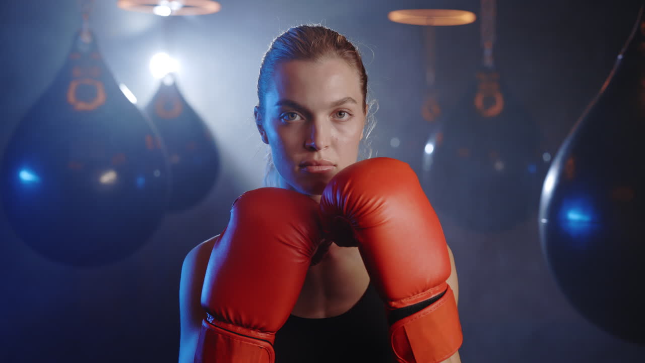 Boxerina in allenamento