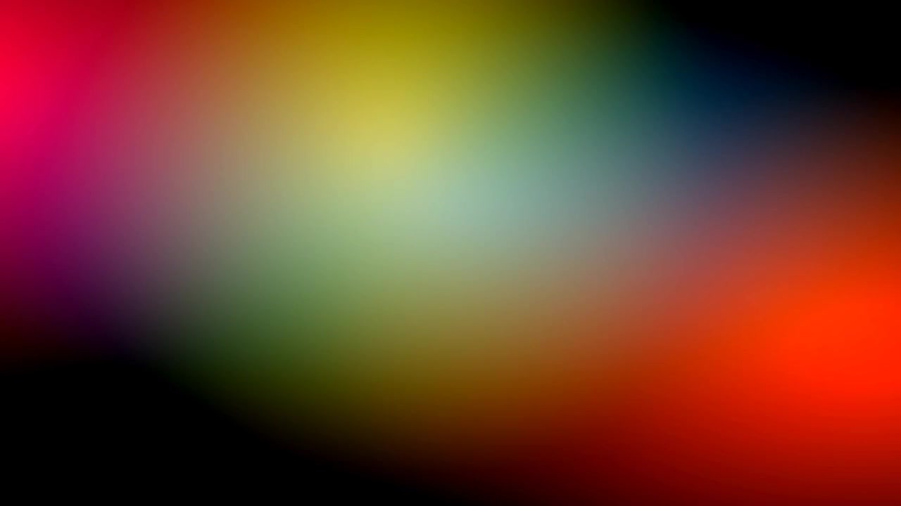 Fughe di luce astratte e transizioni di colore su sfondo nero