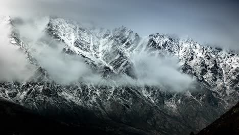 Timelapse-De-Montaña-De-Notables,-Queenstown