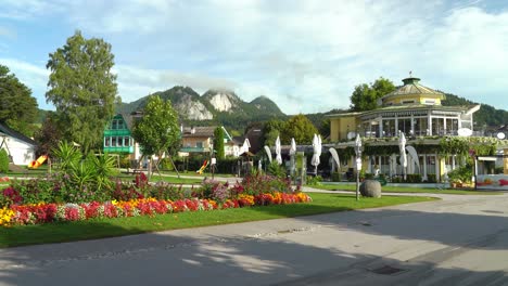 mountains near saint gilgen spa town