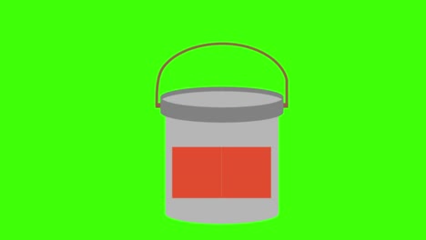 icono de una pintura en una pantalla verde en 4k