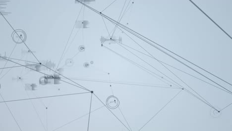 animación de la red de conexiones a través del procesamiento de datos