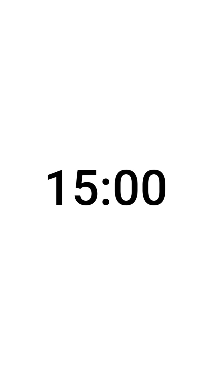 Digital Countdown Timer Counting Down from Thirty Minutes