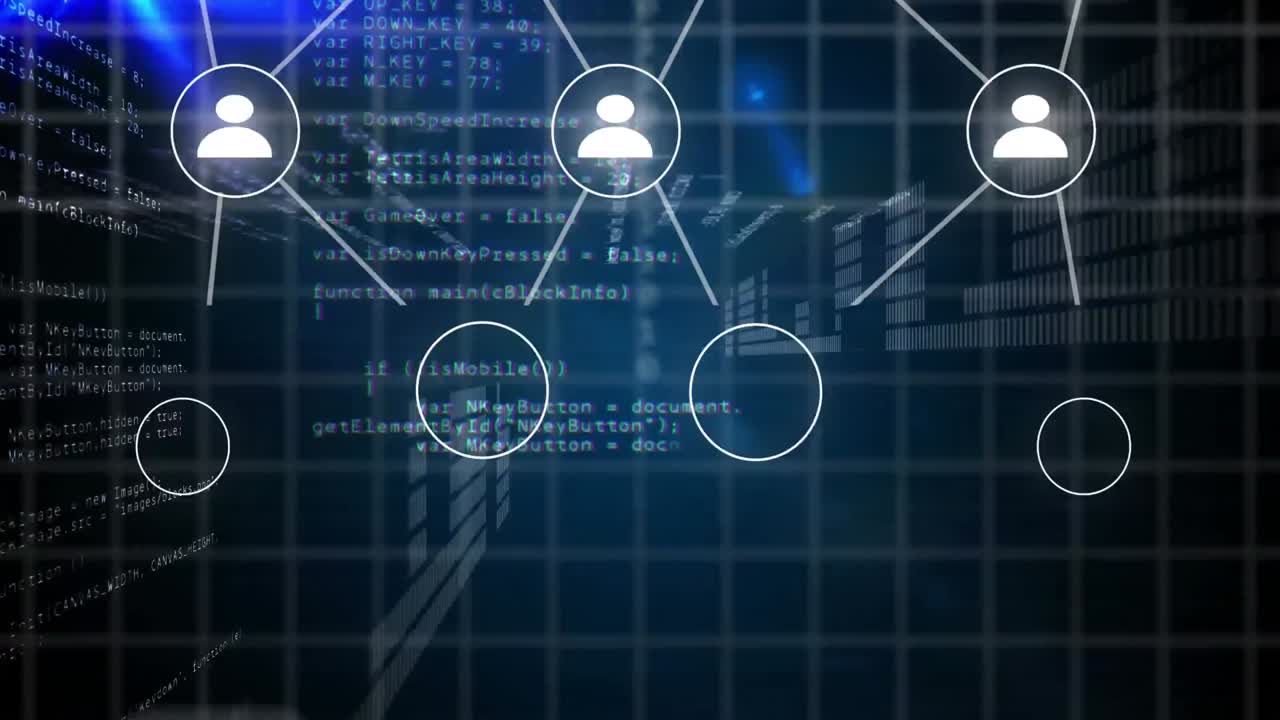 animación de iconos y procesamiento de datos