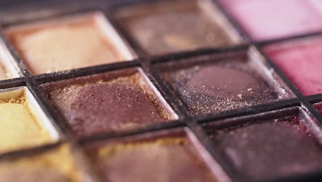 close-up of eyeshadow palette