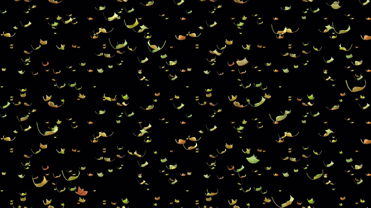 황금 가을 루프 타일은 알파와 함께 떨어집니다.