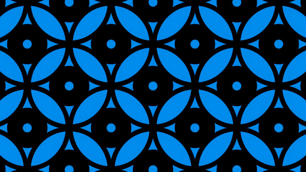 Geometric Blue and Black Pattern