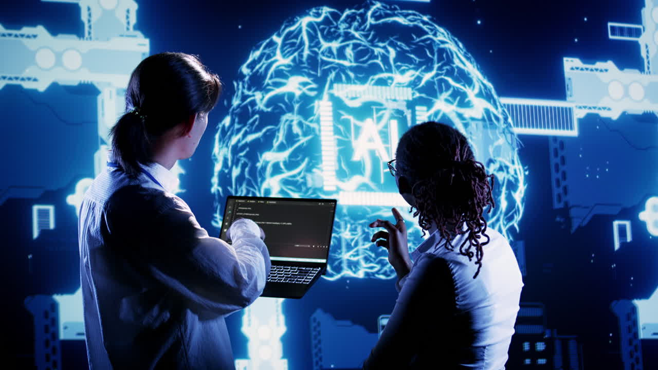 Coworkers run AI code in data center