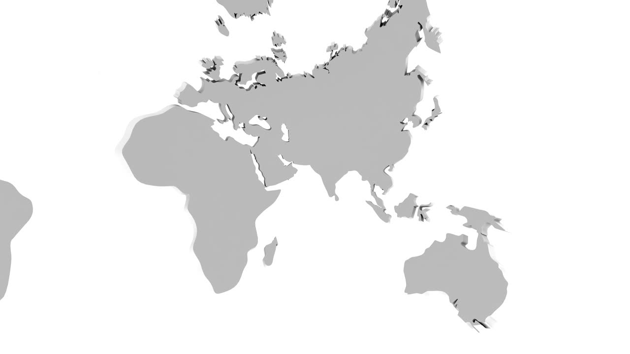 el mapa del mundo se convierte en un globo. una mirada al interior