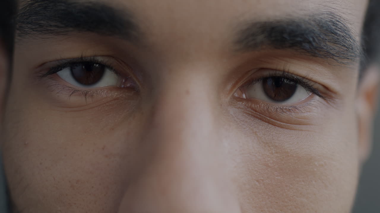 사람의 눈의 클로즈업