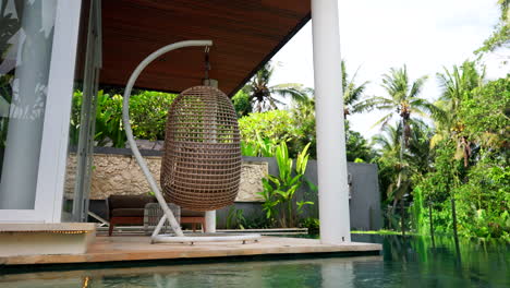 luxury villa on holiday accommodation in the tropical islands of ubud, bali, indonesia