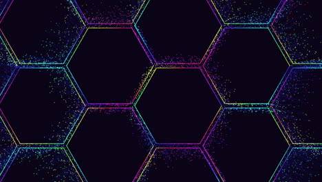 Patrón-Hexagonal-Creado-Con-Puntos-De-Colores-Que-Forman-Un-Diseño-Cautivador-Y-Repetido.