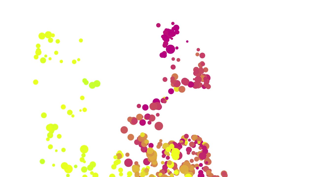 Fluid simulation background with big drop circular