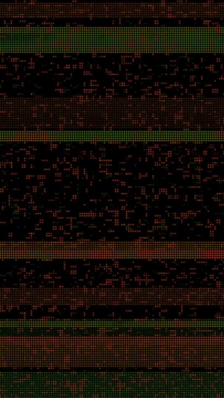 Vertical view of digital glitch effect on screen, abstract technology background