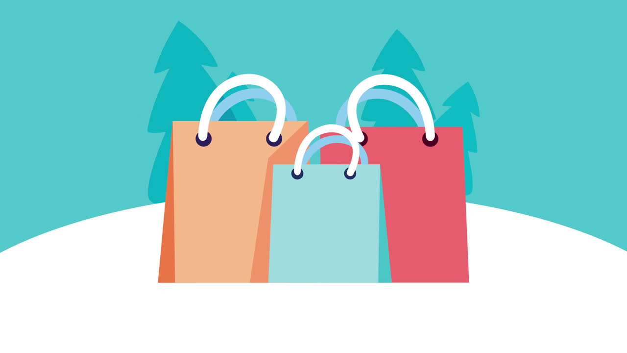 크리스마스 쇼핑 가방