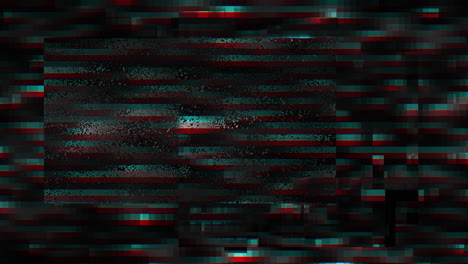 glitch and noise television defects with artifacts