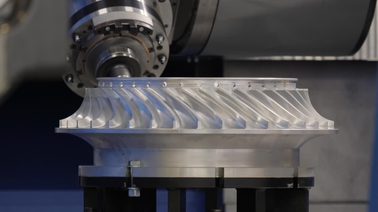 금속 가공 cnc 밀링 기계. 금속 절단 현대 가공 기술.