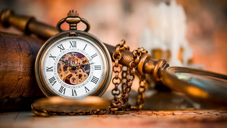 reloj de bolsillo antiguo de época.