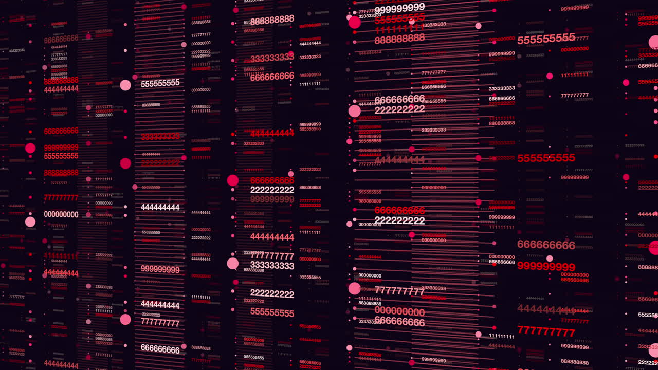 patrón de números de matriz aleatoria en el espacio oscuro