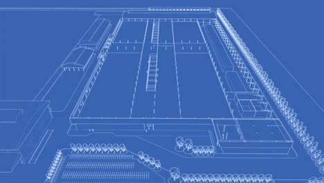 building drawing in looped video