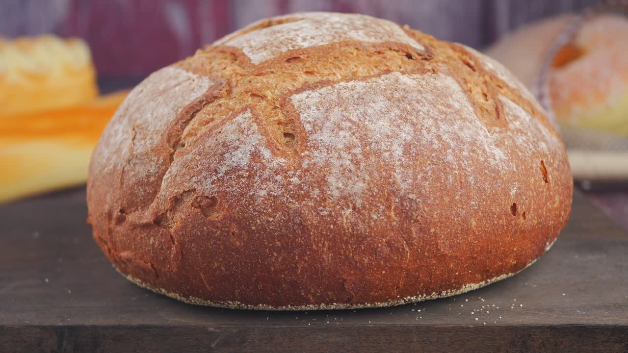 primer plano de una hogaza de pan