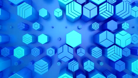 fondo de hexágonos animados