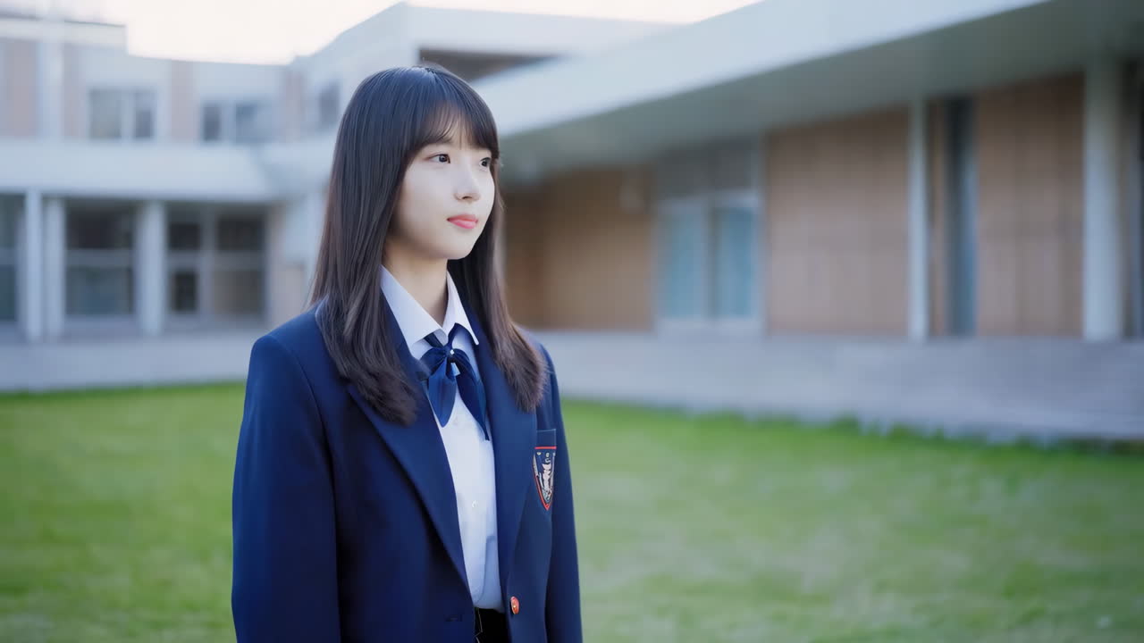 Japanese Schoolgirl in Uniform