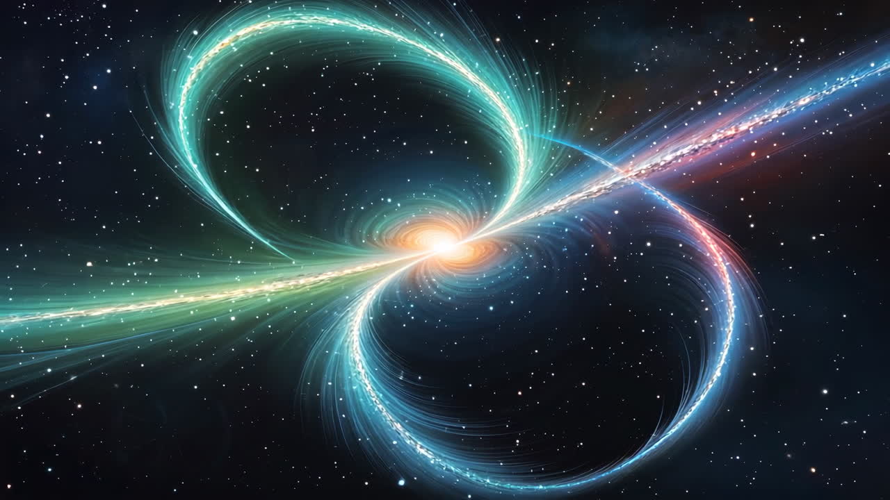 Abstract Cosmic Energy Swirl