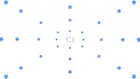 simple and cute star motion graphics on white background