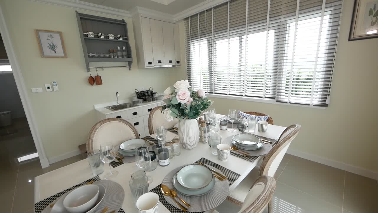 세련되고 세련된 홈 다이닝 공간 장식