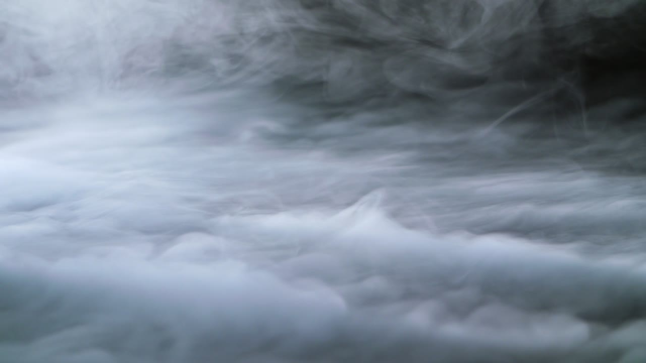 현실적인 건조 얼음 연기 구름 안개 오버레이