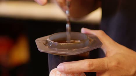 learn the meticulous process of brewing a perfect coffee drink at home.