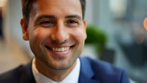 retrato de un hombre de negocios sonriente