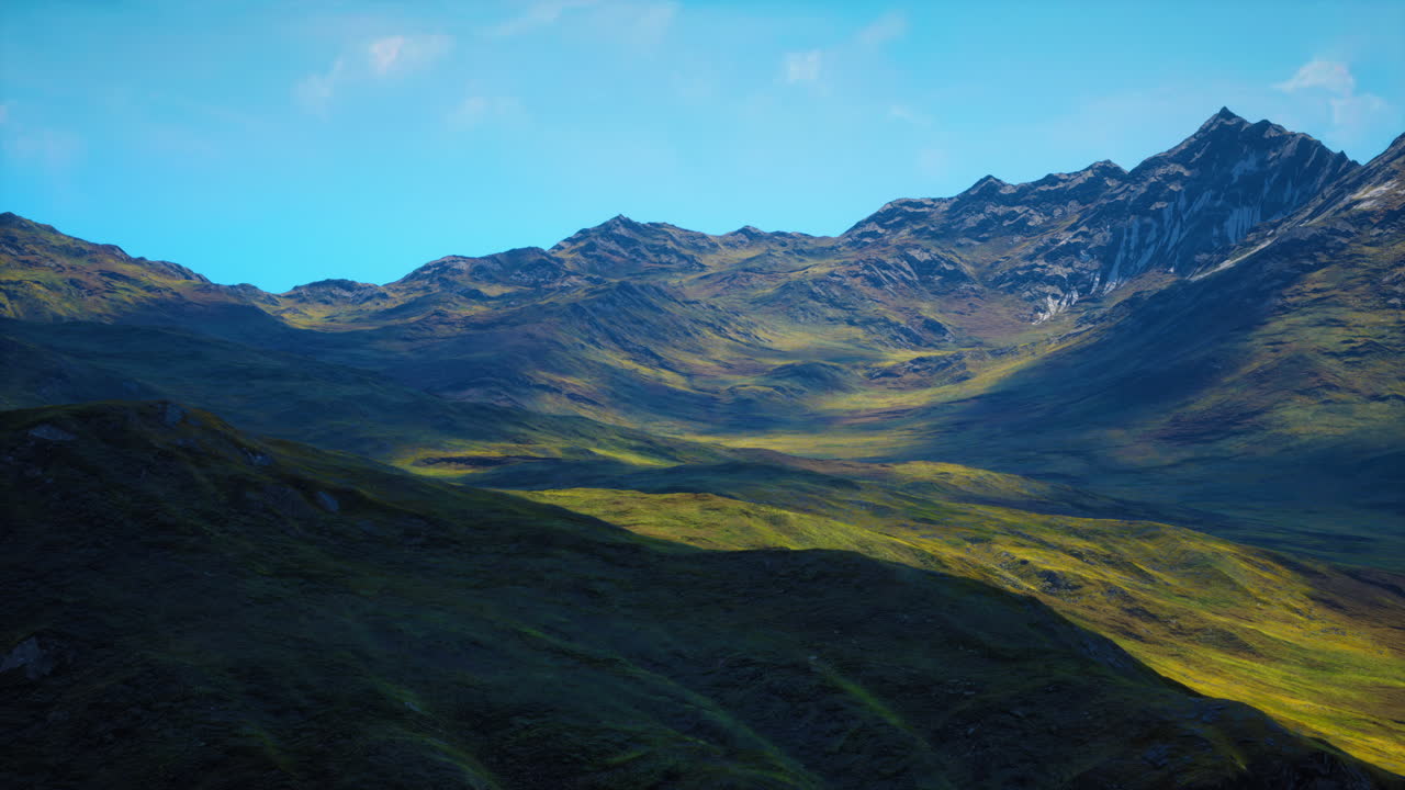 웅장한 산맥 풍경