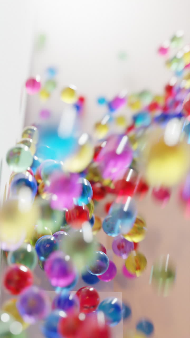 다채로운 공 3d 다이내 애니메이션