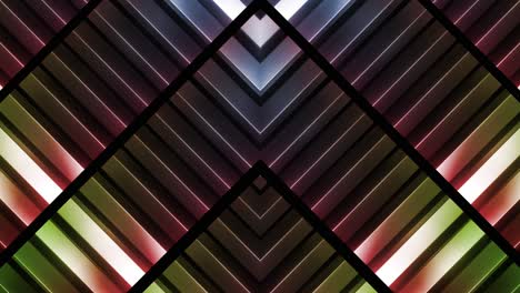 Abstract Geometric Pattern with Illuminated Lines