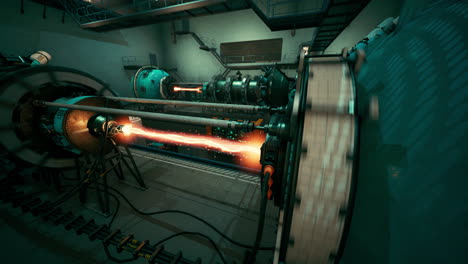 planta de energía termonuclear o reactor nuclear de alta tecnología conceptual