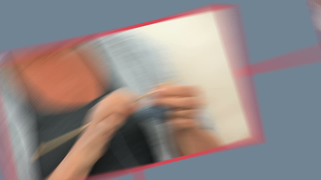 Bildschirme, die die Hobbys einer Großmutter präsentieren