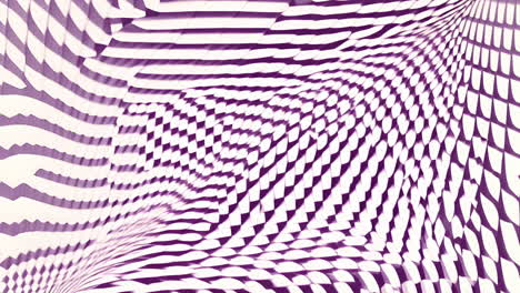 creating hypnotic animation with purple and white geometric patterns