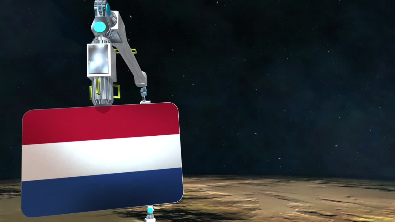 Hollandsk flagplade udgravet fra planeten.