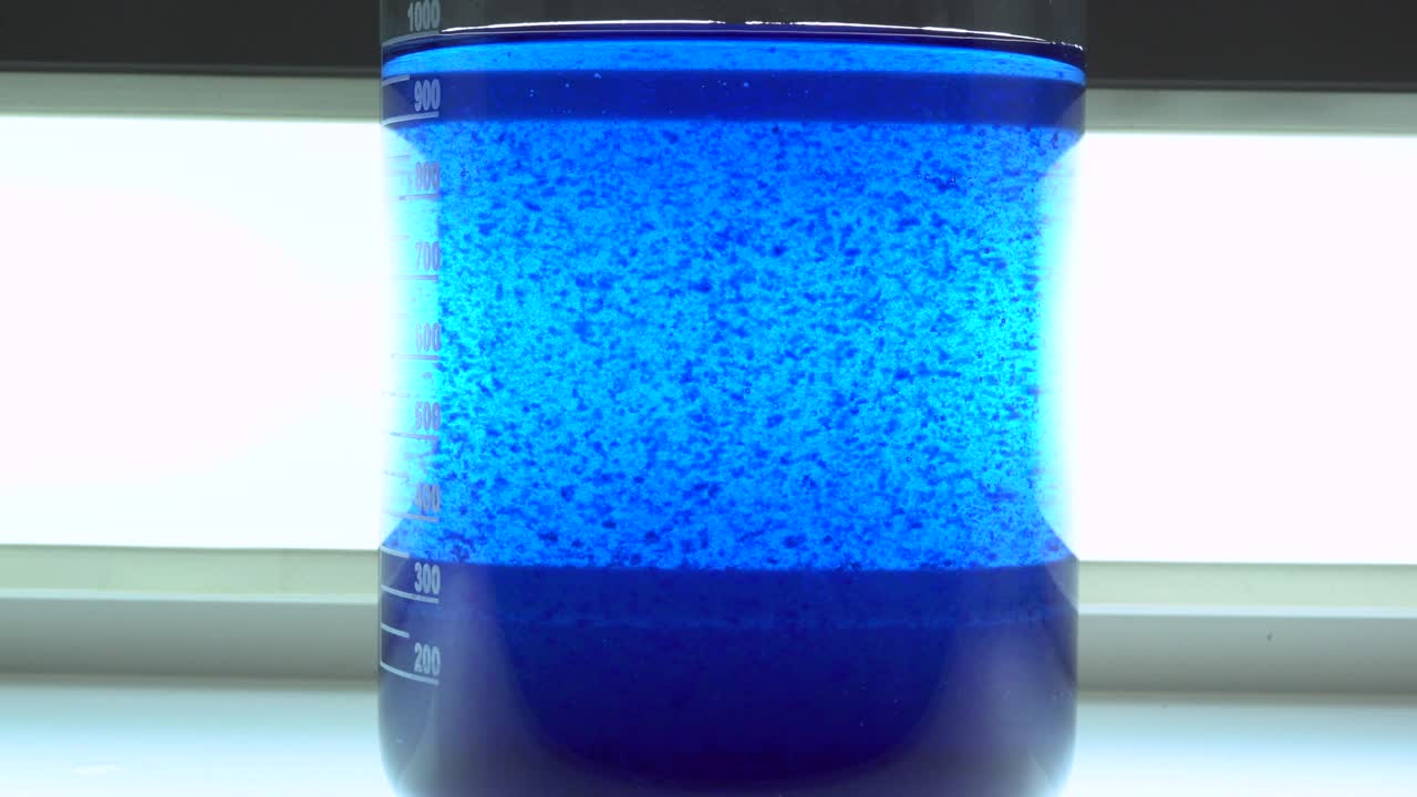 Bubbles Of Air Chemical Reaction, Condenser In Laboratory, Chemical Reaction 4K