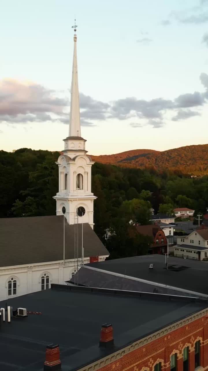 Vertical Shot Of Neighborhood And Surroundings, 15 Main St, Lee, MA, USA