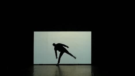 silhouette dance performance