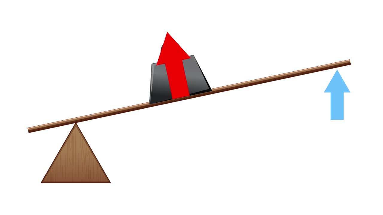 레버 원칙과 힘의 적용에 대한 설명