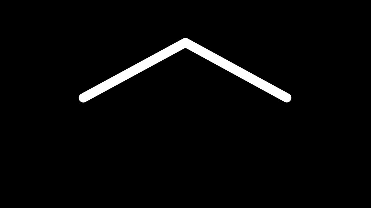 Arrows animation on transparent background with alpha channel.