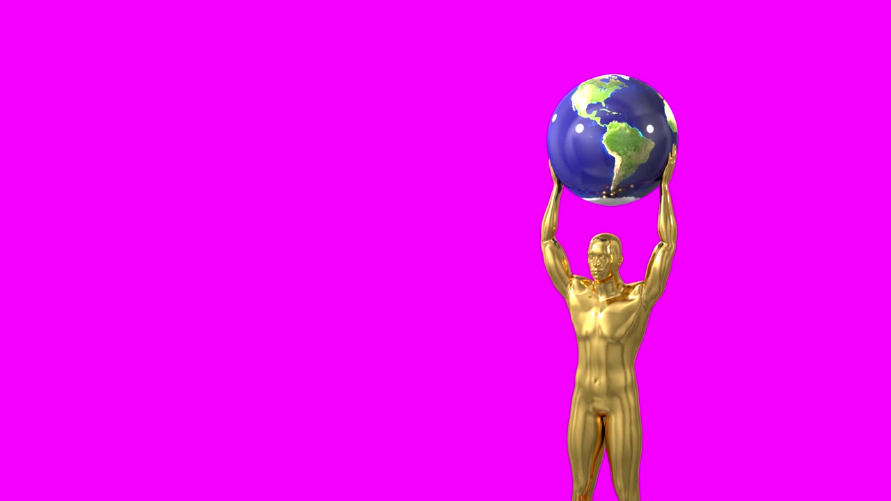 intro de la ceremonia de entrega del trofeo con espacio para el texto del título nominación 4k